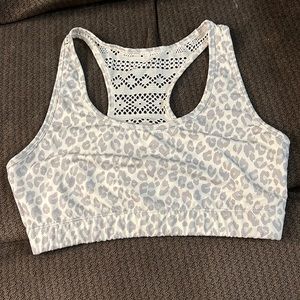 Snow Leopard Sports Bra